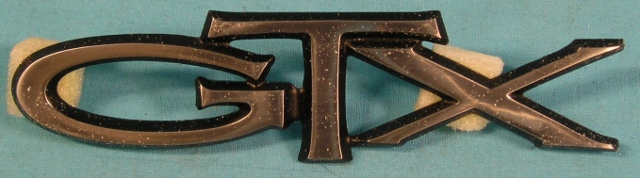 "GTX" quarter panel nameplate