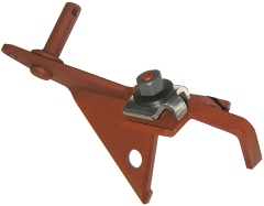 Throttle Cable Bracket - found on 383 Big blocks.  This has a flat 90 degree angle to it at the cable mount location.  Similar part #WO-0059 has more a 45 degree angle at that same location - otherwise the brackets are the same.