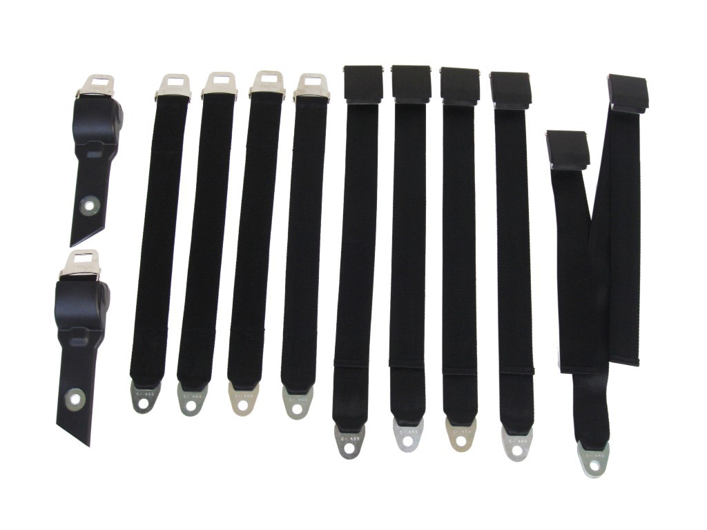 Complete seat belt set - convertible Bench seat (please remember to provide color code at time of order found at the heading of this section) - discount exempt
