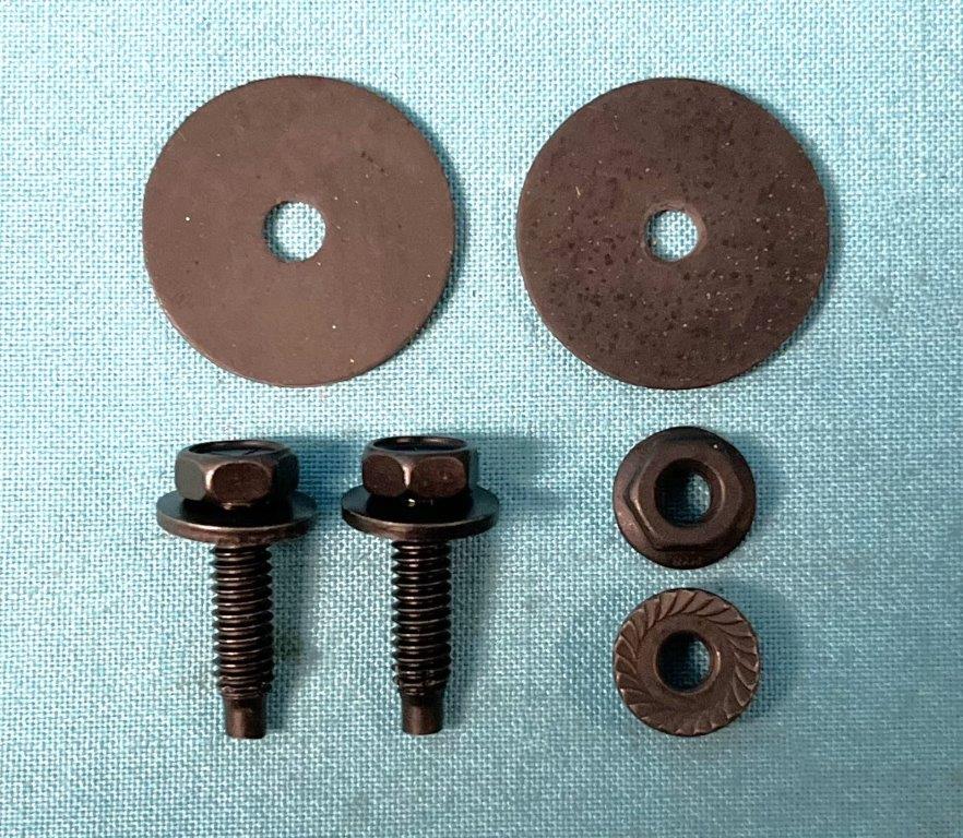 Stabilizer Bracket Hardware set (includes rubber round seals against paint) - PLYMOUTHS ONLY - Enough for both brackets.