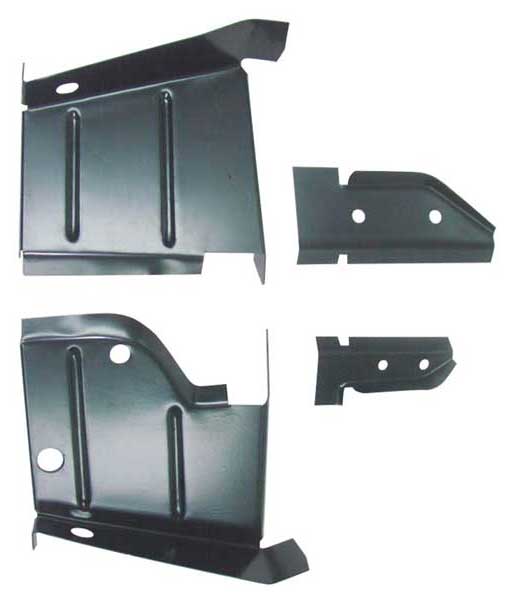 Rocker to Frame Lower Splash Shield - 4 piece set