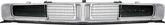 Front Center Grill - with headlight door set with grill extensions -  Silver (set).
