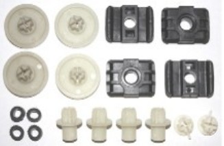 Window Hardware kit (both sides) - 18 pieces