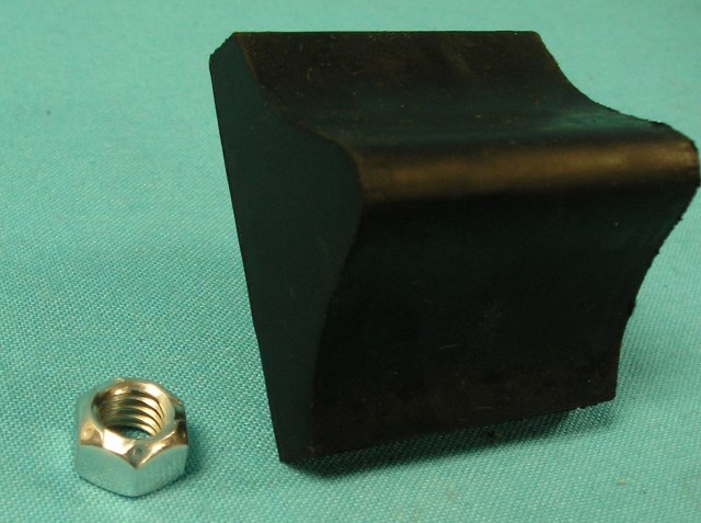 Lower Control Arm Bumper / Snubber (each) - rubber - triangular profile.
