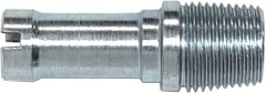 Heater hose Nipple - 3/8" National Pipe thread used on 1969 C-body Big Blocks when the 3/8 NPT 1969 Water pump housings were used.  Also on most aftermarket small block intake manifolds for 1970 and later vehicle applications requiring the 1/2" heater hose connection.