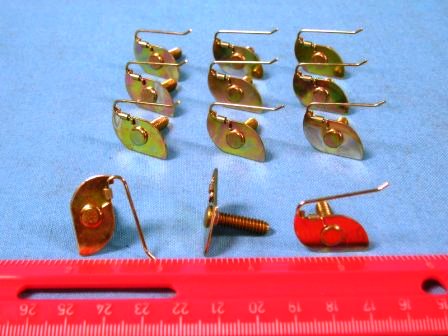 "Candy Cane" moulding hardware kit.  (14 clips).  just the clips only - no nuts at this time included in kit.