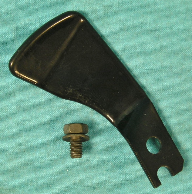 Heater Hose Bracket - Big Block.  A/C Vehicles.  Bolts to Part #WO-987TAC alternator mounting triangle.  Correct 5/16-18 mounting bolt provided.