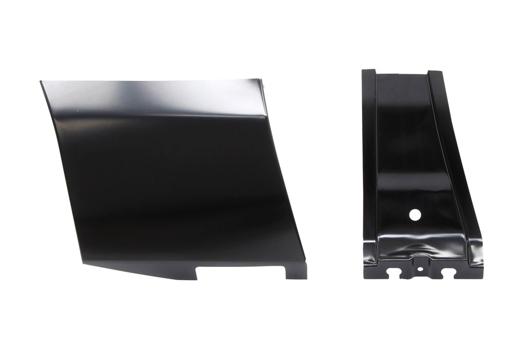 Drivers side front fender patch panel - dogleg area - includes brace on backside which other optional patch panels do not.