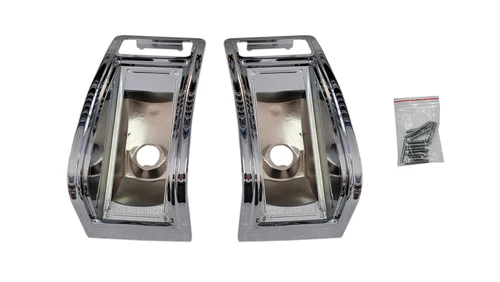 Tailight Bezels (pair) - 440 model.  Pot-metal reproductions. Discount exempt