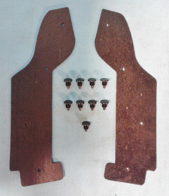 Upper Rear Inner Fender Splash Shield Seals (pair).  Mainly PLYMOUTHS - but can be found on certain Dodges as well.