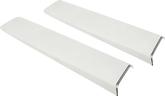 Hood Scoops - with chrome eyebrow bezels on end.(pair)