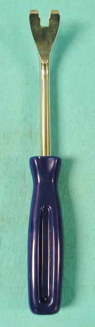 Door Panel Fastener tool - helps remove door panels from door by properly getting under clips to "pop" them from door.