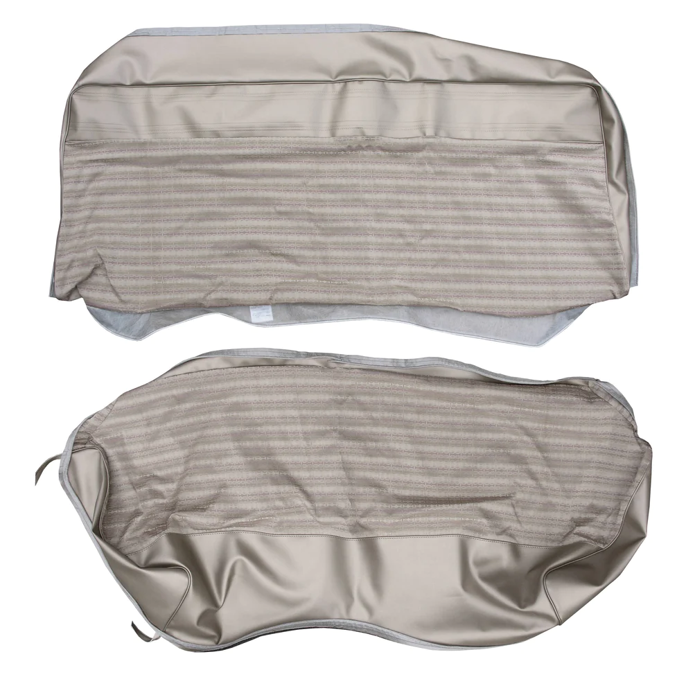 Rear Bench Seat upholstery - 2dr sedan - Cloth Style – Cloth inserts with Cologne grain skirts