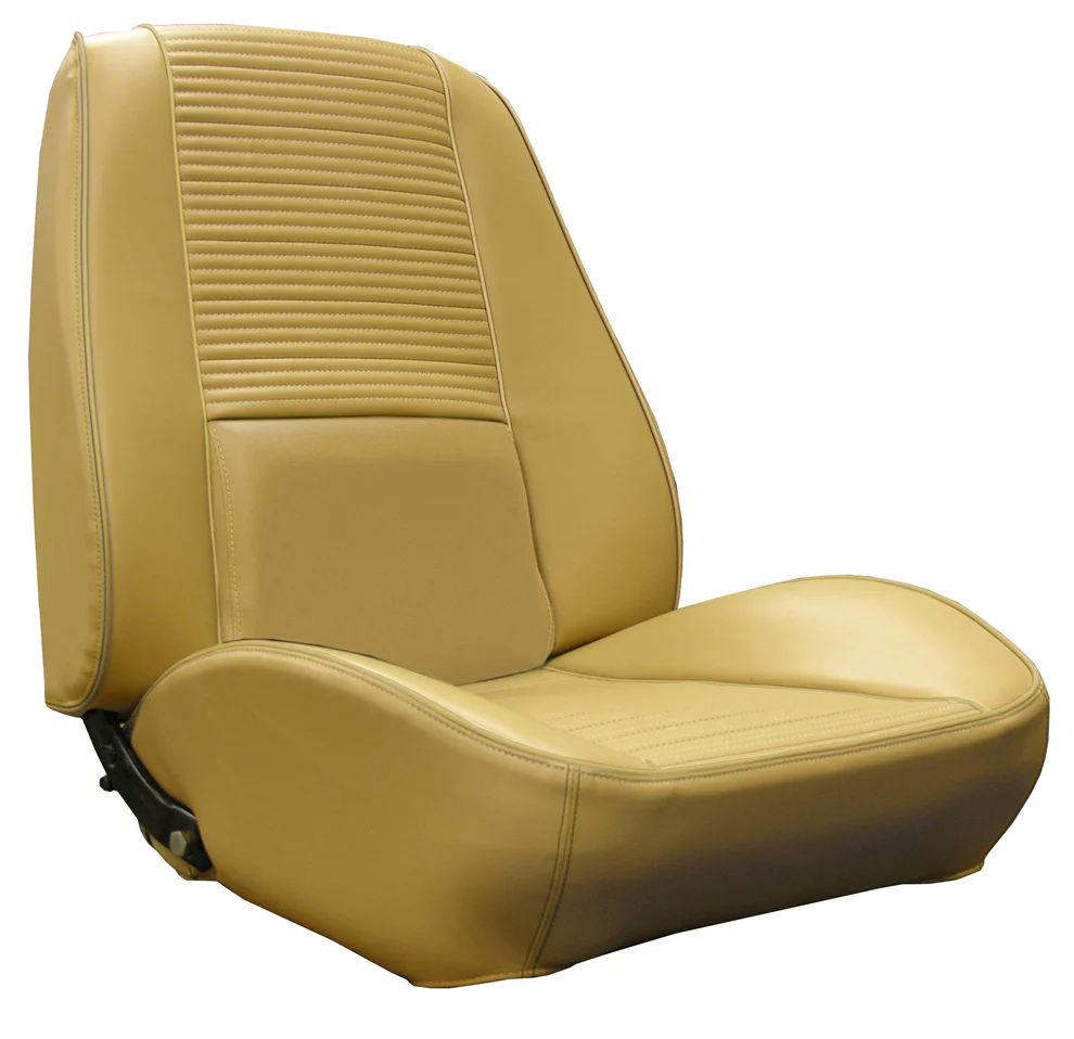 Front Bucket seat upholstery (pair).  For GT or GTS Rallye Seats.  Dakota Grain inserts with Dakota Grain skirts.