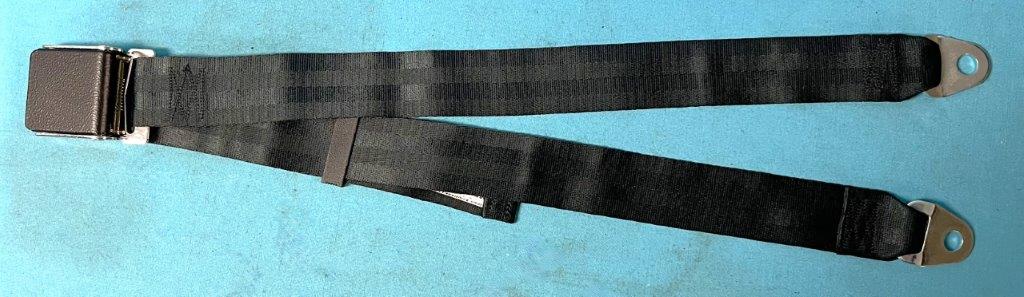 Standard Lap Belt - OE Styled Black Textured Buckle - mainly used for rear seats.  One passenger set.