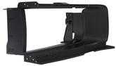 Grill extension bezel with brackets - black - drivers side