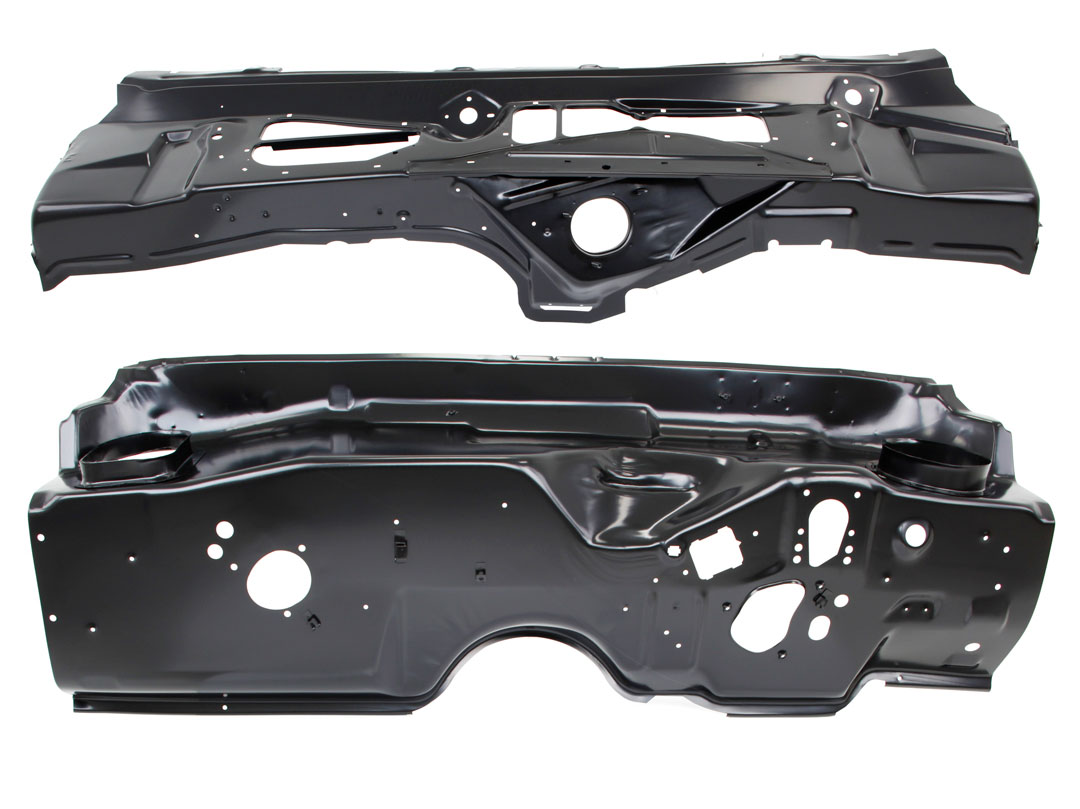 Firewall upper and lower cowl set - without A/C - clip-on screen set