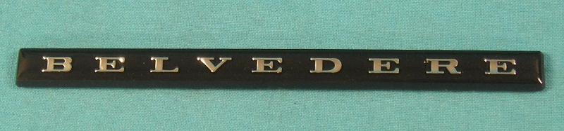 Belvedere II - plastic insert for fender emblem nameplate (each)