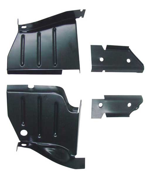 Rocker to Frame lower splash shield - 4 piece set