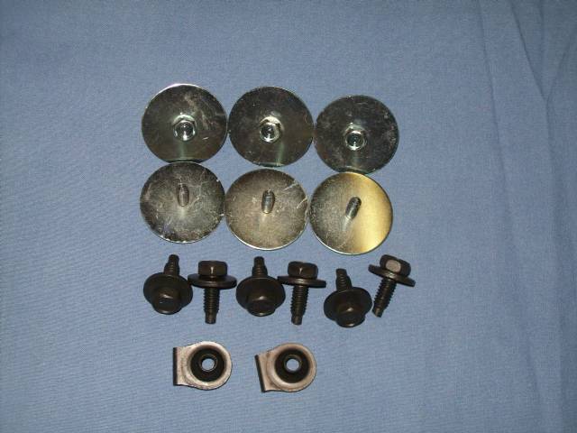 Splash Shield bolt / Screw Kit.  One set does entire vehicle.