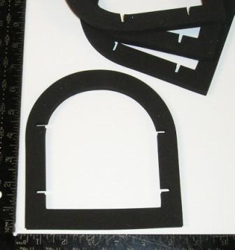 Taillight housing to body. Proper thickness sponge rubber
cut to precise original configuration.
Replaces #2576632.
(Note: this is not the gasket between the
lens and the housing). Used on all Dart models
(except wagon).  (sold as a full set of 4 per car).