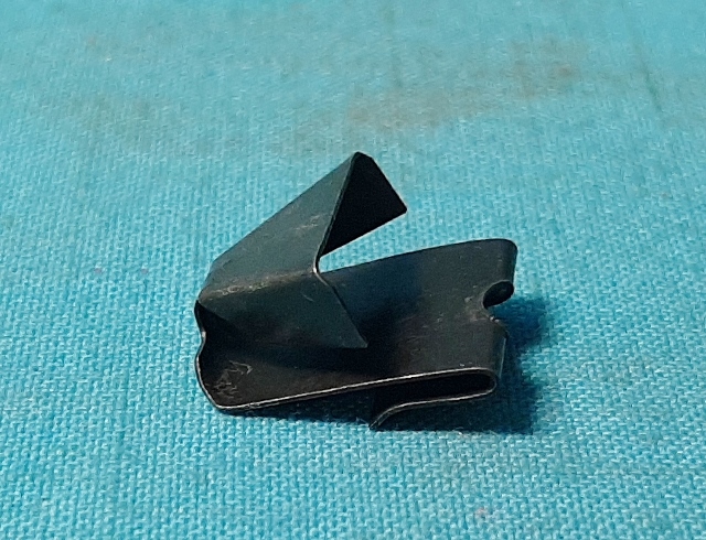 Headliner Bow Clip - Used at the ends of headliner bows (each end).  Sold Each.  Note:  not correct or needed for 1964-66 Barracuda's.