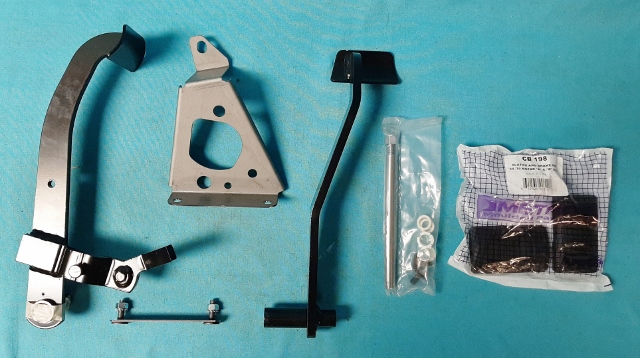 Clutch & Brake pedal assembly - For use with cover center spring and pin - diaphragm style (18 finger) pressure plate