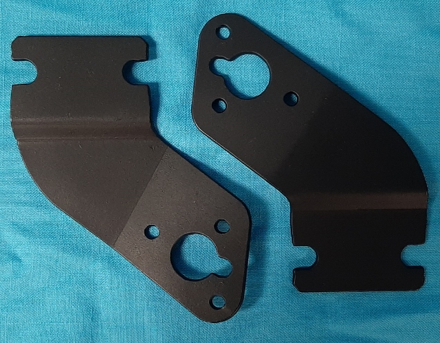 Stainless Steel Shoulder Harness Belt clip (pair).  For reproduction belts - not for factory belts as the reproduction belts have a slightly different tonque to buckle connection.