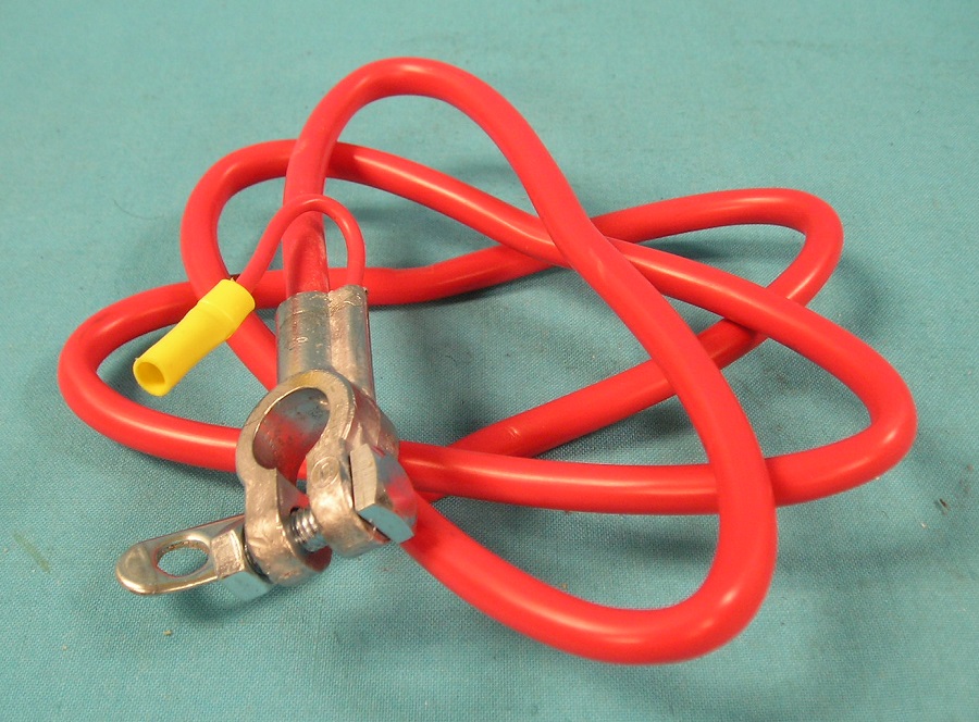 Positive Battery Cable - red cable with red lead wire at 50" length.  Small block V8 applications.