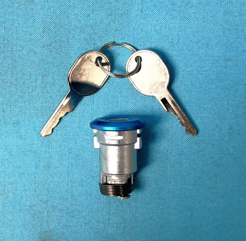 Trunk Lock - with modern Mopar groove (69 and newer) so early keys will not work.  Comes with plain non original keys, round clear seal and retaining clip.