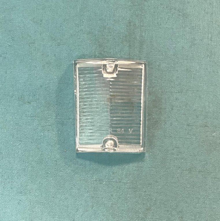 Passenger side bottom backup clear lens