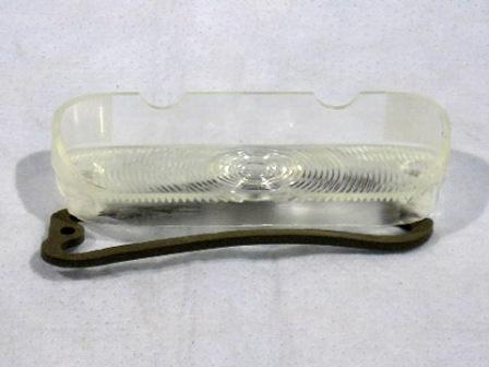 Passenger front parking lens. Will also fit and function for 67 B-Bodies (not for Dodge however) but do not have the small "67" on the bottom corner of the lens and the lip on the top is not as long but fits and functions fine.