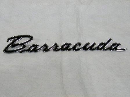 Drivers side fender emblem "Barracuda"