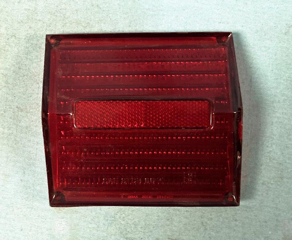 Drivers side inner Taillight lens. Applies for Fury III, Sport Fury and VIP models with two sets of taillights per side of vehicle.