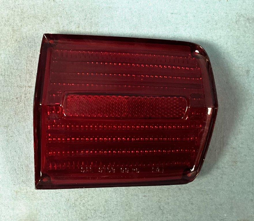 Passenger side outer Taillight lens - All models of Fury. (Fury I , II, III, Sport Fury , VIP)
