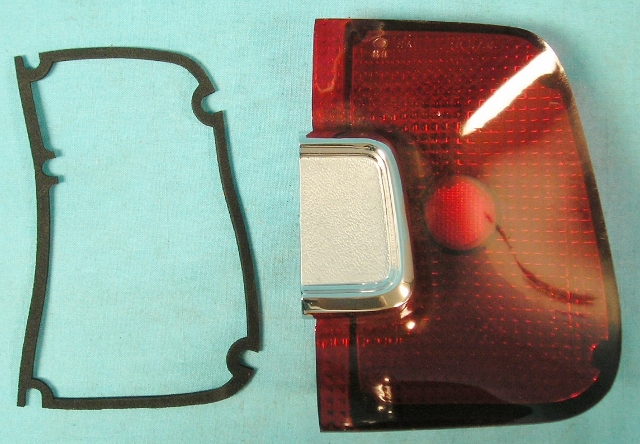 Tail light Lens with Chrome Piece on lens - Passenger side - discount exempt