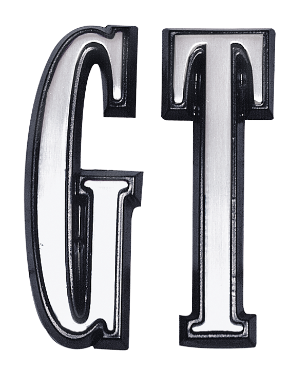 "GT" trunk letter set