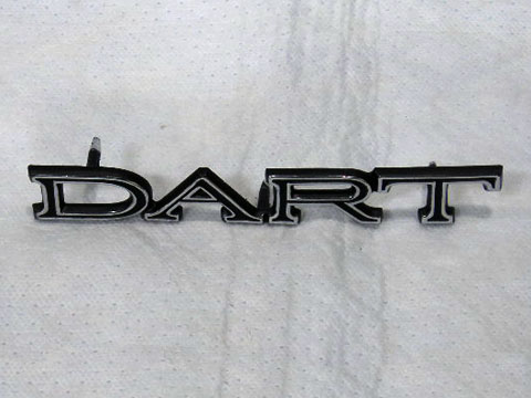 "DART" fender nameplate. Not for GT or GTS models.