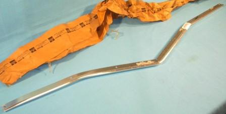 Upper grill trim molding for 1973-1976 Dodge Dart, this is a brand new never installed New Old Stock unit, part# 3672439.