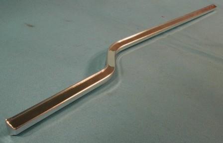 Reproduction hood lip molding piece for all 1967-1969 Dodge Dart, PASSENGER SIDE ONLY, brand new, never installed, does NOT include the driver side piece or the center connector