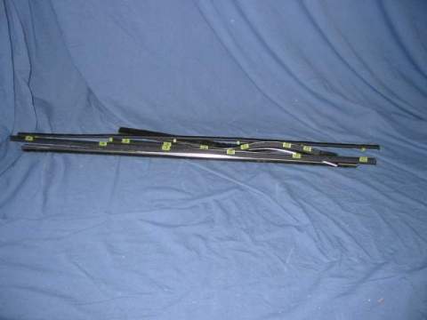 Side glass windowscraper kit(catwhiskers), fits 1962 B-body CONVERTIBLE cars, obsolete item, selling last two remaining in stock