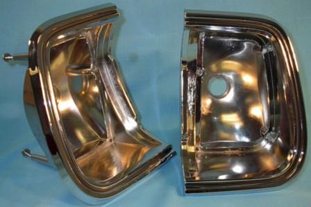 I have 5 PAIRS of slightly FLAWED reproduction tail light bezels/housings for 1967 Barracuda available. These pieces have flaws due to minor imperfections in the chrome plating, but would be very nice pieces for daily drivers and race cars. Good discount for nice usable parts!! NO RETURNS OR EXCHANGES ON THESE PARTS!!!