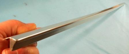 Hood lip molding for 1966 Plymouth Satellite, FLAWED due to one very small and slight scratch