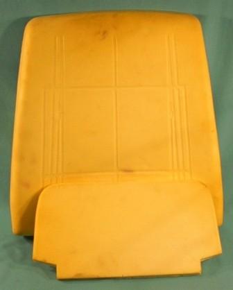 One seat foam top pad for 1968-1969 Dodge and Plymouth A-body and B-body cars with bucket seats. This top pad DOES come with the top foam cap that glues to the back of the main pad. Sold exactly as pictured.