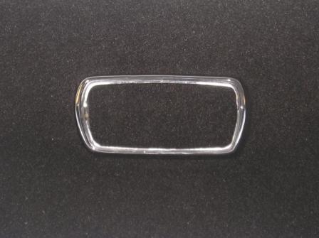 Front Parking Lens Bezel, Passenger Side, small issues with chips/scratches in Chrome