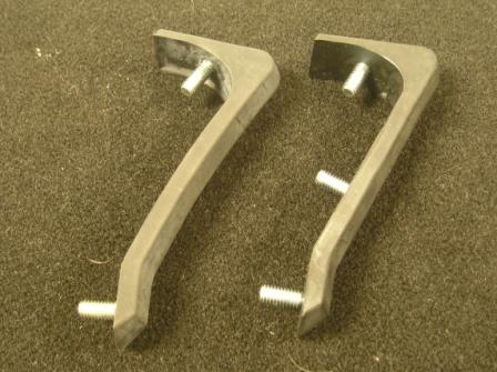 Bumper Guards (Rubber) - Coronet  / Charger - rears - Pair - one of the guards is missing the center stud on it but will still connect w/other two studs