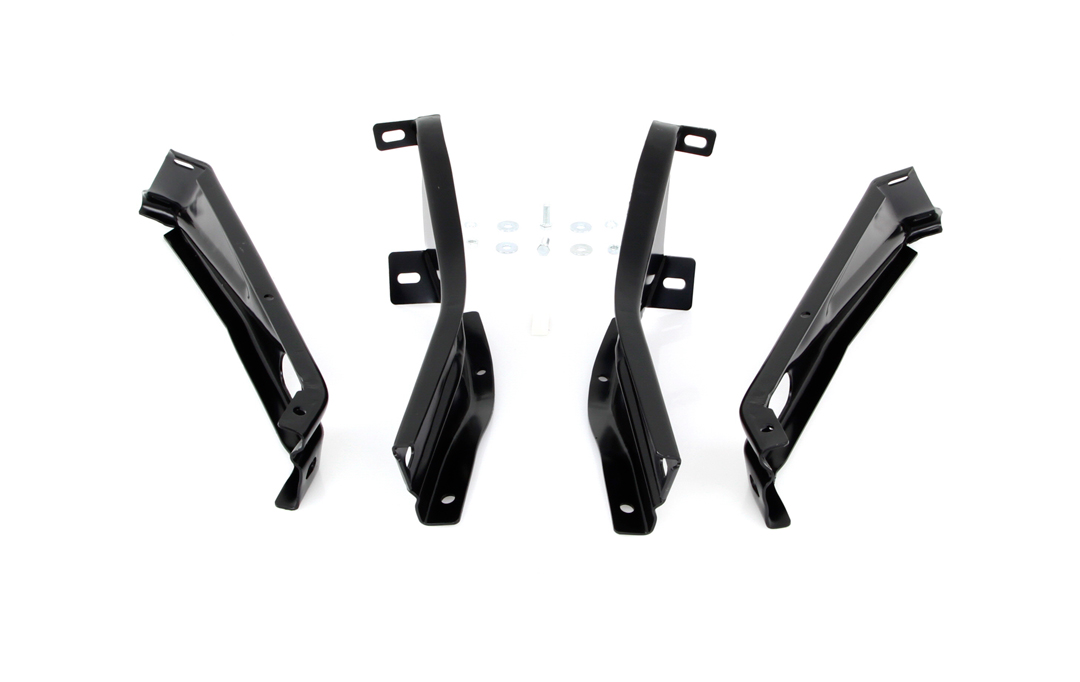 Front bumper bracket set