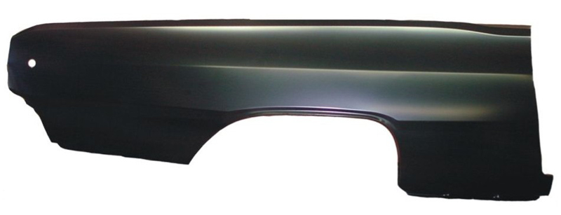 Passenger side quarter panel skin