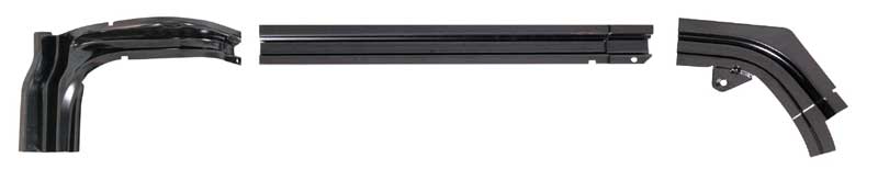 Drivers side gutter set (3 pieces).  Exact for 1967-69 Dart, but will work for 1970-72 Dart as well as long as the bottom Lip of the gutter is removed for the 1970-72 Darts.