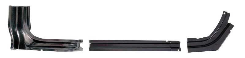Passenger side gutter set (3 pieces)Exact for 1967-69 Dart, but will work for 1970-72 Dart as well as long as the bottom Lip of the gutter is removed for the 1970-72 Darts.